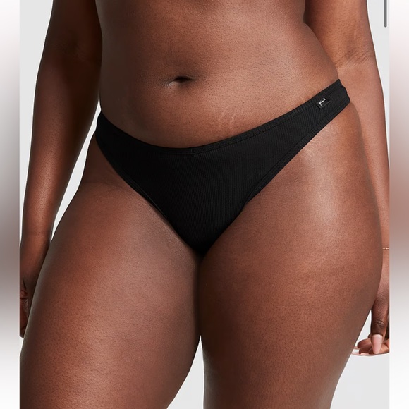 VICTORIAS SECRET PINK COTTON THONG PANTY UNDERWEAR. NWT - Picture 1 of 5